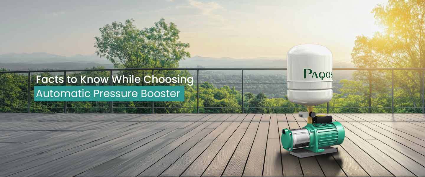 Choosing Automatic Pressure Booster