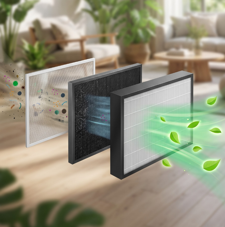 PAQOS three layer high efficiency ERV filters